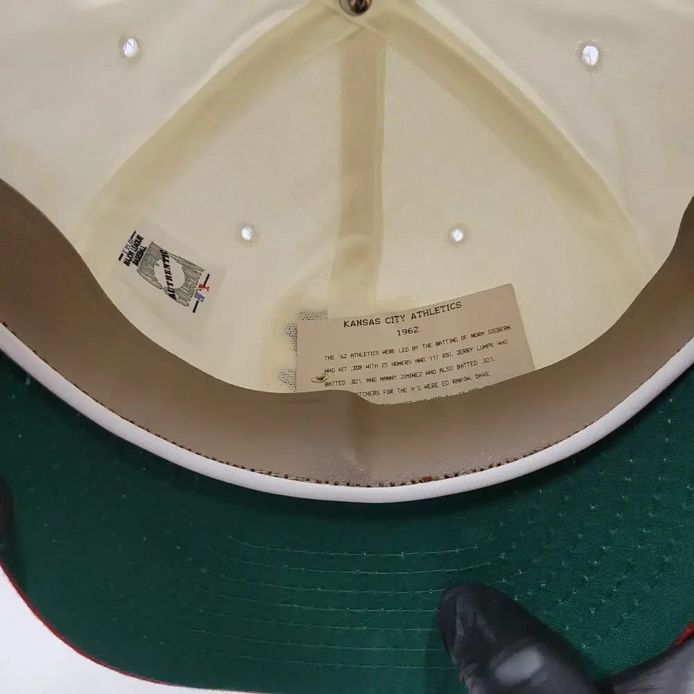 Kansas City Athletics Roman Pro Model Fitted Hat 7 3/8 1962 Throwback MLB